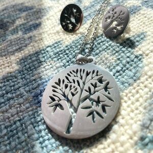 Grounding Tree of Life necklace /earring set